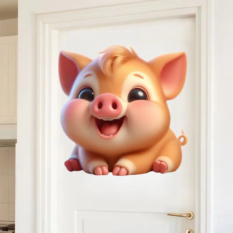Cute piggy Wall Sticker Baby K - Baby Nursery Mural Wallpaper recension och pris