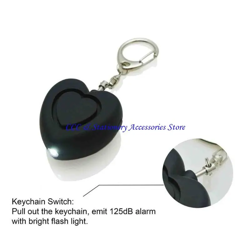 Q1JC الدفاعات الذاتية صفارات الإنذار تنبيه 125db شخصيات أمنية إنذار للنساء