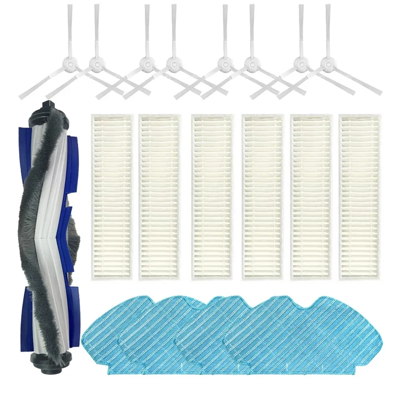 SANQ-piezas de repuesto para aspiradora Tefal Explorer Serie 60 RG7447 RG7455 Rg7447wh RG7455WH, trapos de filtro de rodillo de Cepillo Lateral