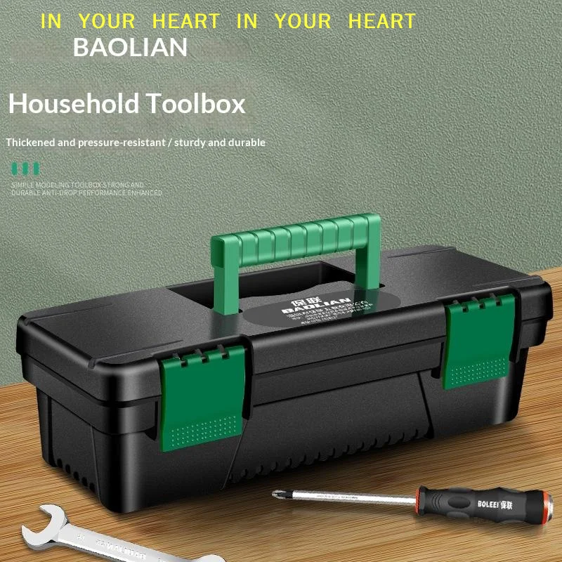 【X】10Inch Tool Box Plastic Tool Storage Case For Carpentry Electrical Repairs Tool Handheld Toolbox Storage Box Plastic Toolbox