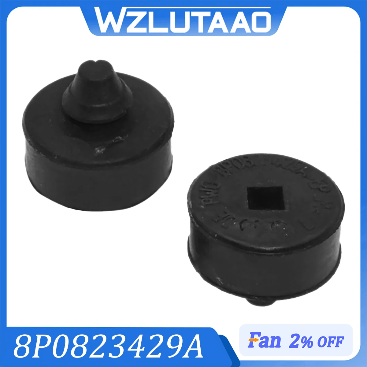 1/2 Pcs 8P0823429A 8P0823429 Engine Hood Stop Buffer Rubber Clip Buffer For Audi A3 S3 RS3 2008-2013 A6L 1012-2017
