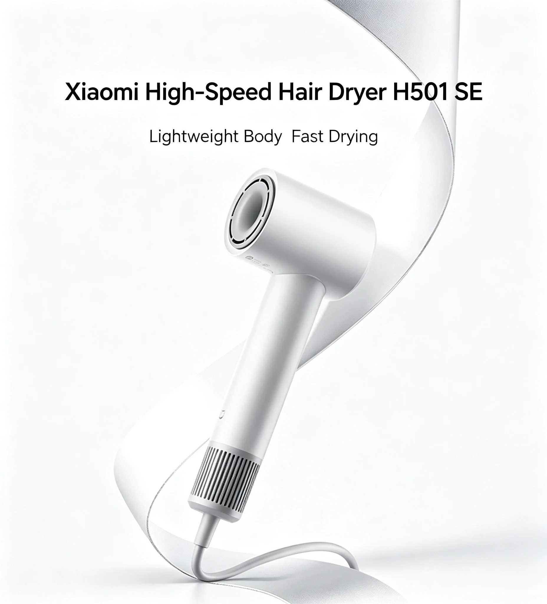 XIAOMI Mjia H501 SE High Speed Hair Dryer 62m/s Wind Speed Negative Ion Hair Care 110,000 Rpm Professional Dry 220V CN Version
