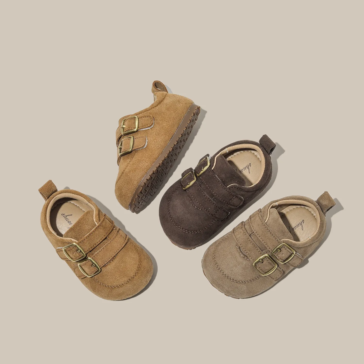 Vintage Style Toddler Shoes for Baby Boys Girls Non-Slip Soft Sole Infant Nebown Walking Shoes Spring Kids Lightweight Shoes