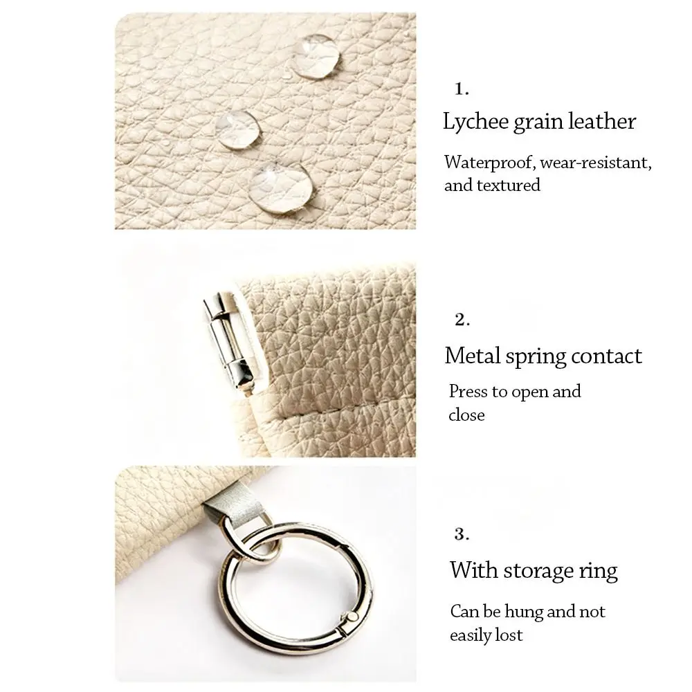 with Glasses Cloth Glasses Bag Automatic Closed Soft PU Sunglasses Case Waterproof Earphone Storage Eyewear Pouch for Travel