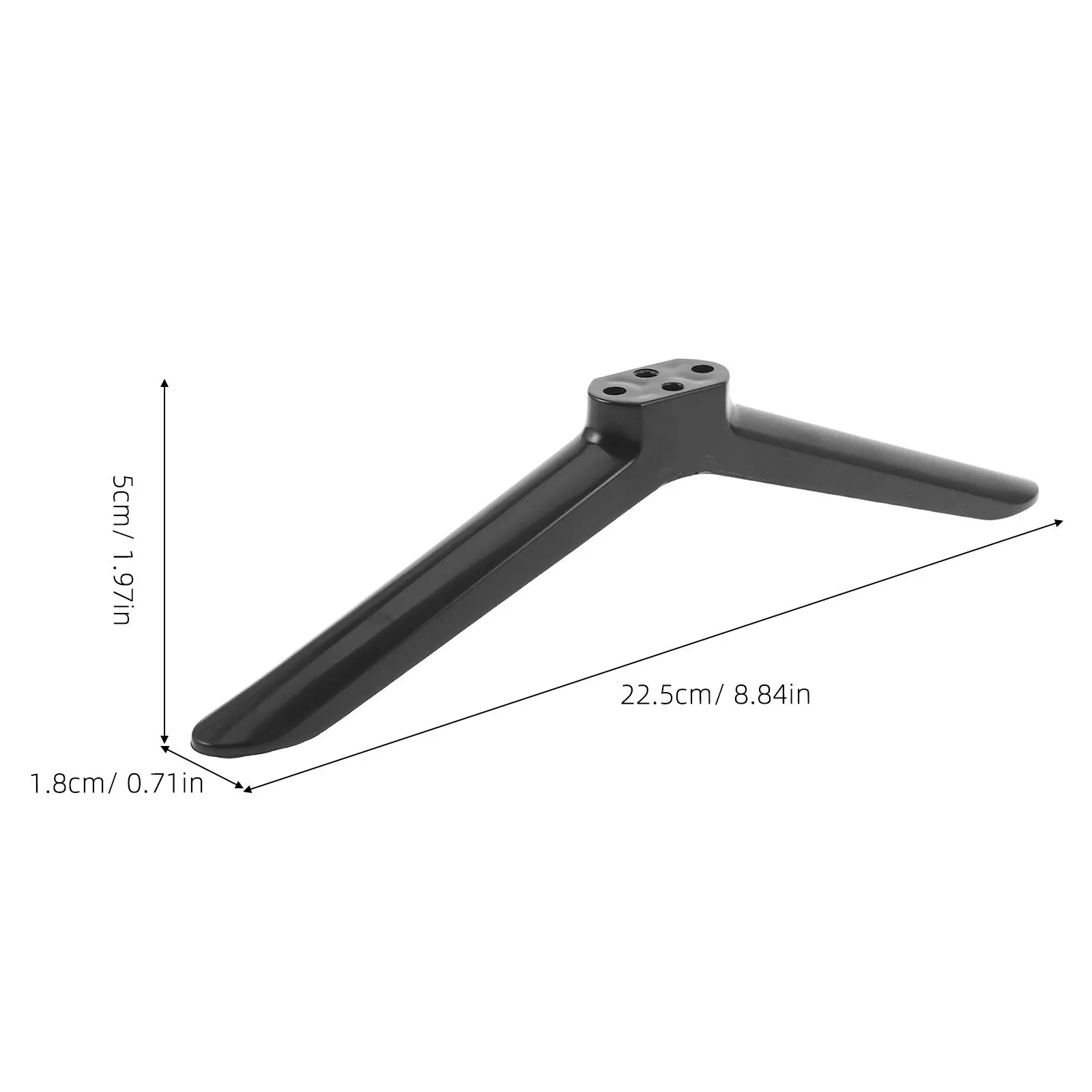 2Pairs TV Stand Support Legs Replacement Feet Anti-Slip Screws Base Compatible Flat Screen TV Pedestal Tabletop Riser Plastic
