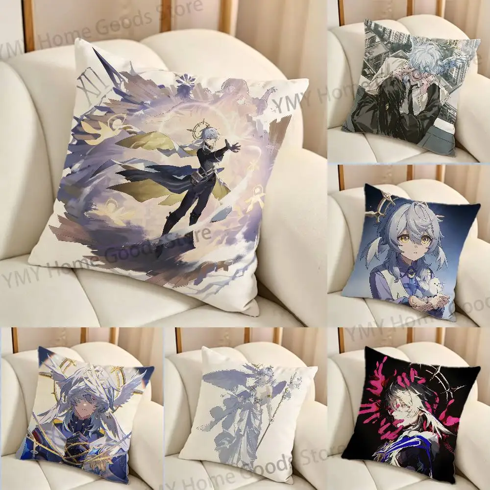 Charmony Dove Sunday H-Honkai Cartoon Printing Pillowcase Customized Pillow Cover for Sofa Home Decor