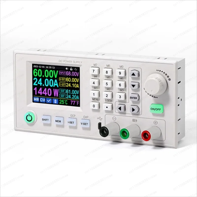 24A 12V 36V 48V 60V Adjustable Step Down Digital Constant Voltage Current Power Supplys 2.4 Inch Color Display Screen