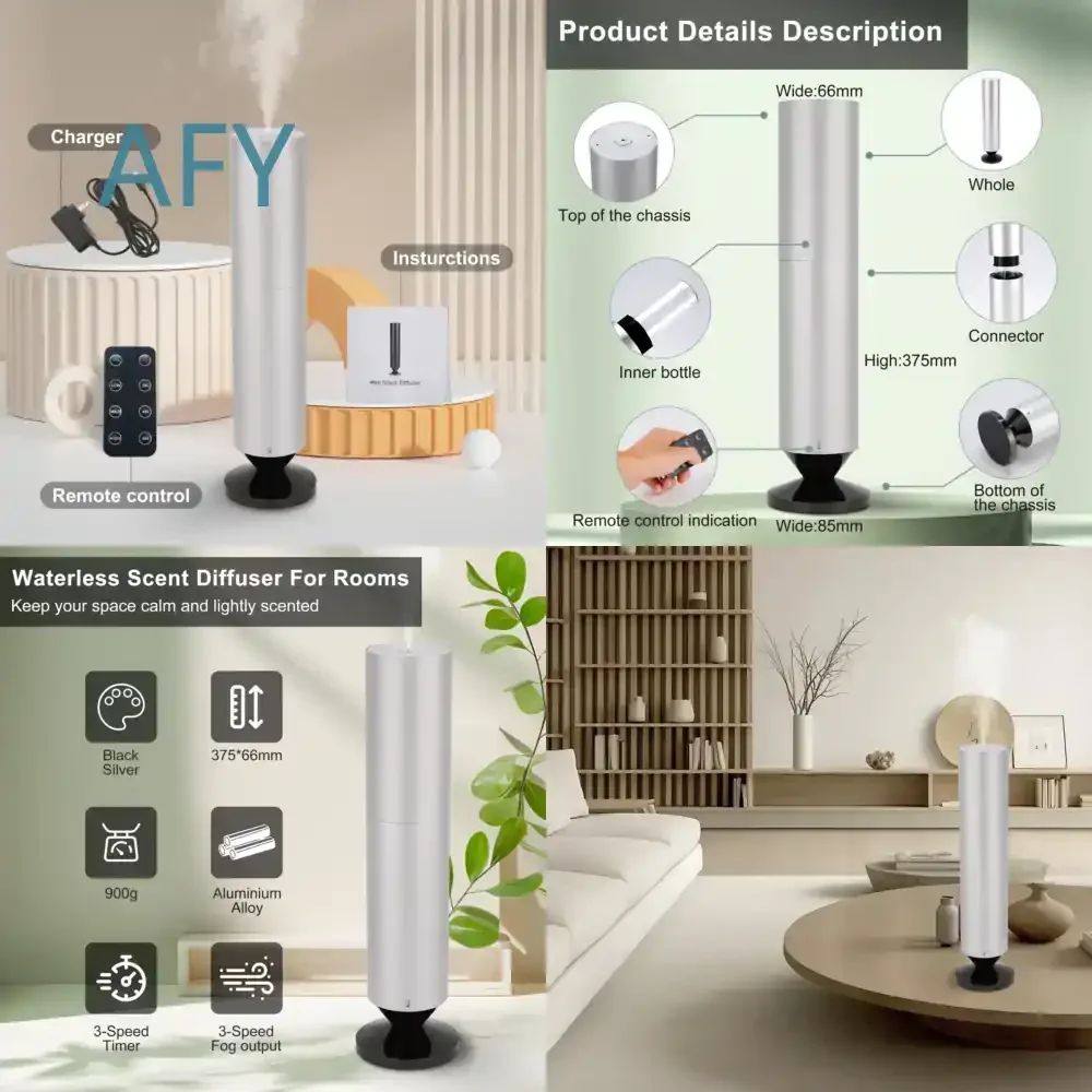 OEM ODM Portable 120ML Metal Auto Shut Off Essential Oil Diffuser Bluetooth Controlled Aroma Diffuser for Household Hotel for