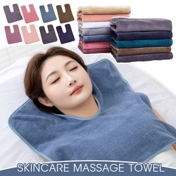 Toalla en forma de U de 3 piezas para salón de belleza, toalla de masaje para el cuidado de la piel, toalla Facial de microfibra para SPA, toallas de envoltura Facial, herramientas cosméticas para el cuidado de la piel