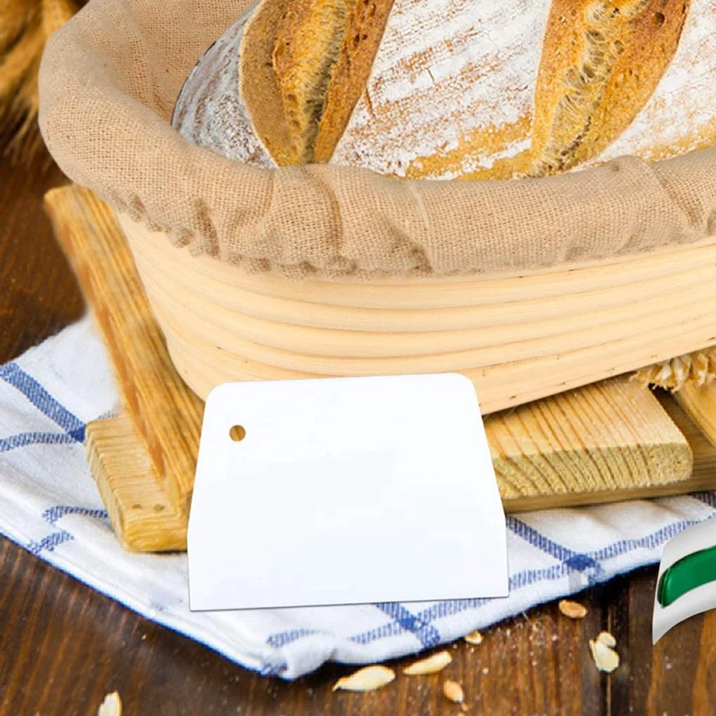 2X Oval Bread Proofing Basket, Handmade Banneton Bread Proofing Basket Brotform With Bread Lame(9.6 X 6 X 3 Inches)