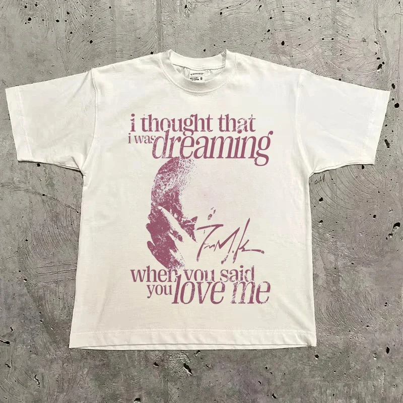 Rapper Frank Retro Graphic T Shirt Men's Hip Hop Ocean Album Clothing T-Shirts Y2k Unisex Blond Fashion Oversized Cotton T-shirt