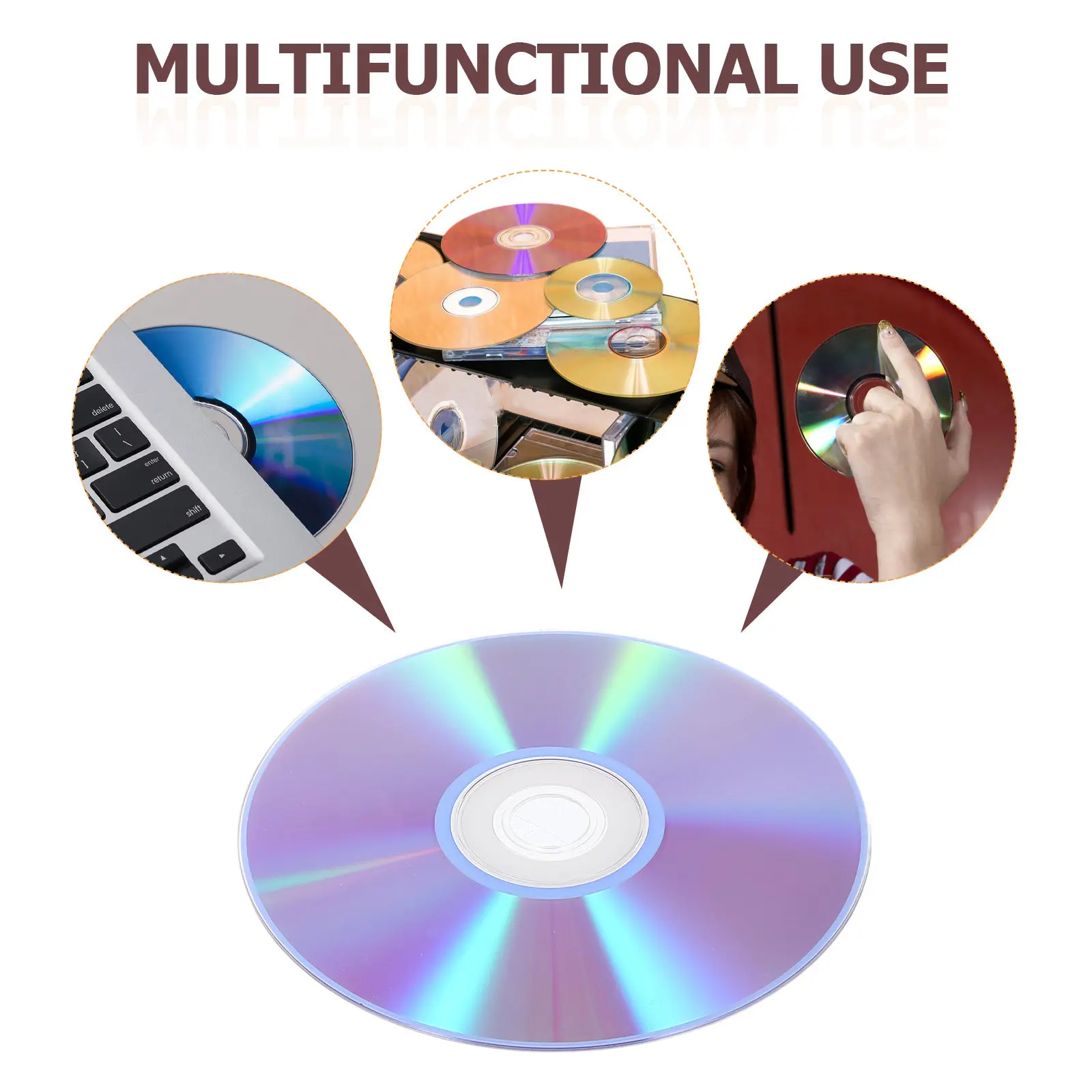 2Pcs Blank Discs Writable Cd Discs for Audio Recording Music Burning Data Storage Reliable Playback Long-Term Archiving