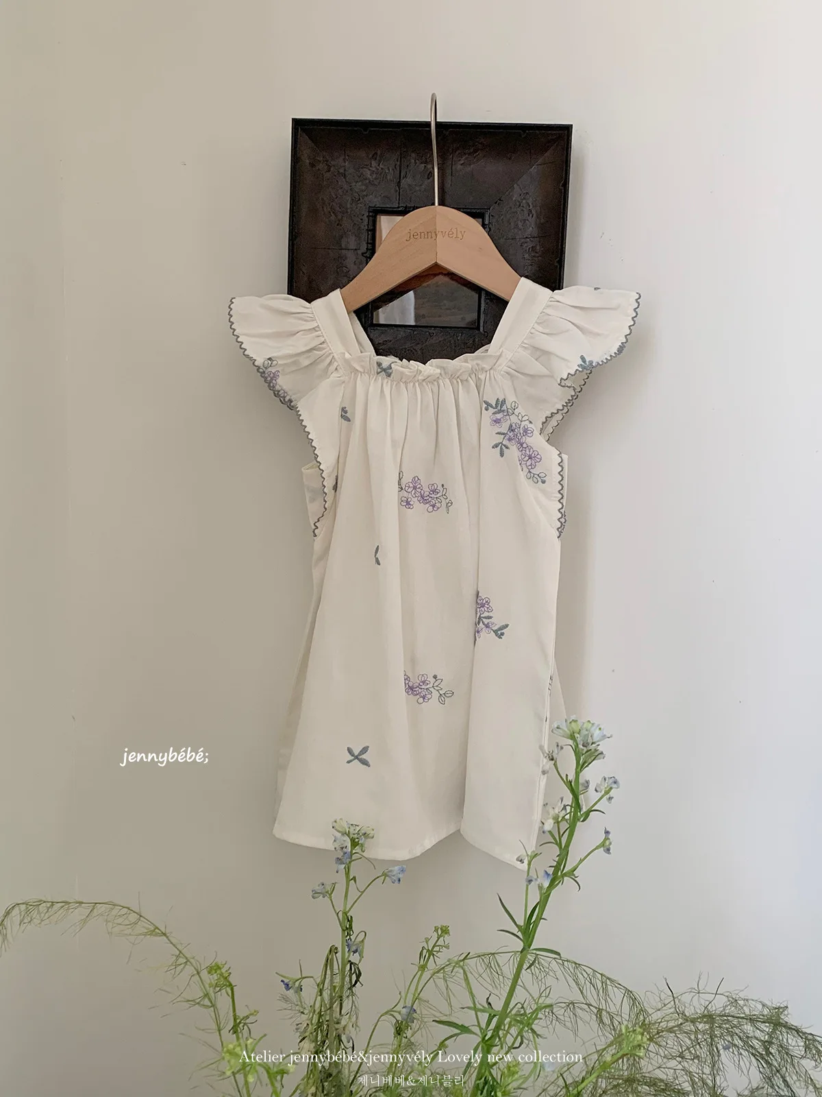 Summer  Cute Cotton Elegant Dress Baby Girl  Floral Romper Sisters Look Clothes