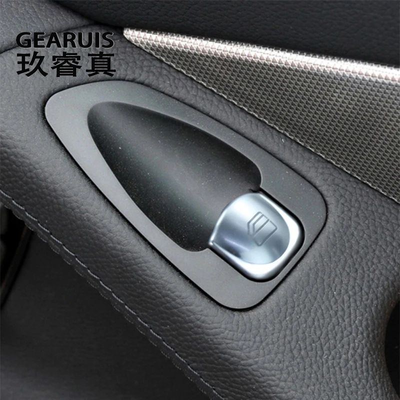 Car armrest Door Window Glass Lift Buttons switch Cover For Mercedes Benz SL Class W230 R230 2004-2011 Auto Interior Accessories