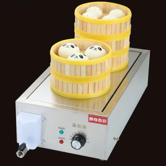 

High Power Electric 2/4/6 Hole Bread Steamer Commercial 4kw Dumpling Stuffing Steamer Machine with Dry Fire Alarm