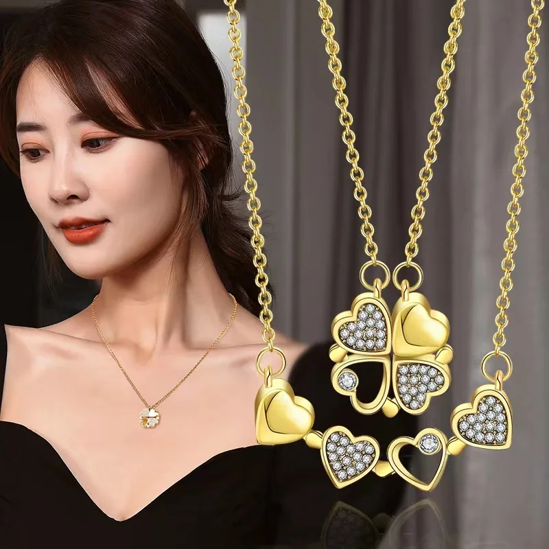 

New Two Kinds of Wearing Love Necklace Fashion Neck Jewelry