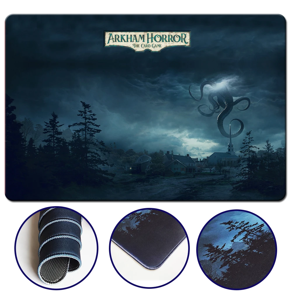 

HD Game Pad Keyboard And Mouse Pad Set with Storage Pocket Soft Non-Slip Tabletop Mat for Card Gaming Board Games And Parties