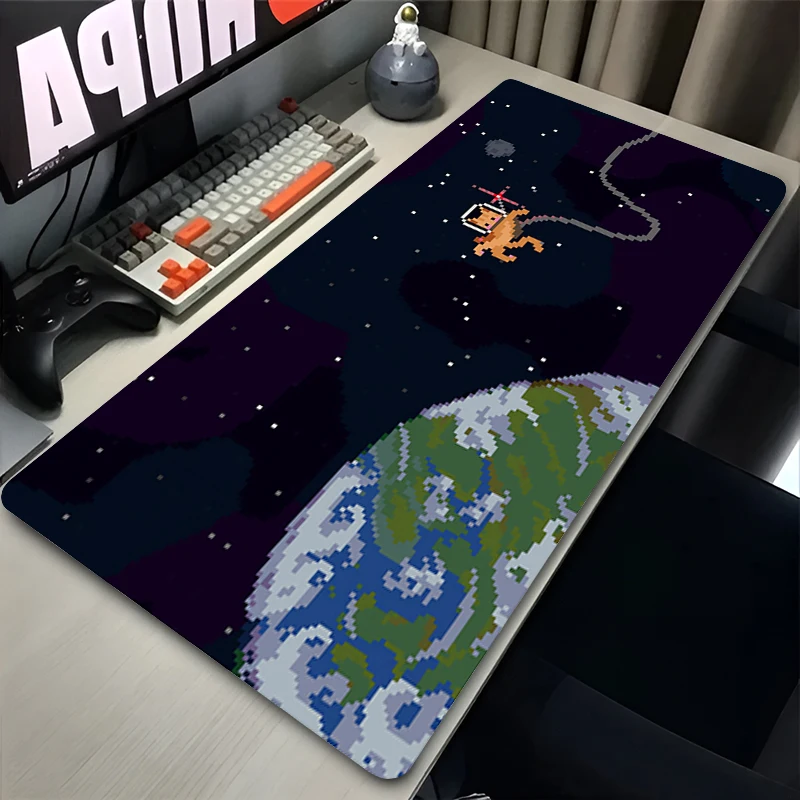 

Mouse Pad Gaming Mousepad Gamer Keyboard Pads Office Laptop Pixel Art Anime Scenery Cat Desk Mats Non-Slip Rubber Home Table Mat