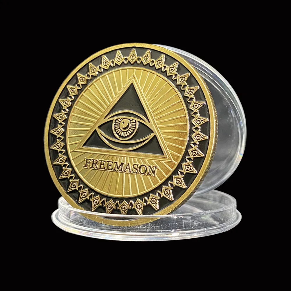 

Free and Accepted Masons Gold Coin 1OZ Masonic Symbols Bullion Collections