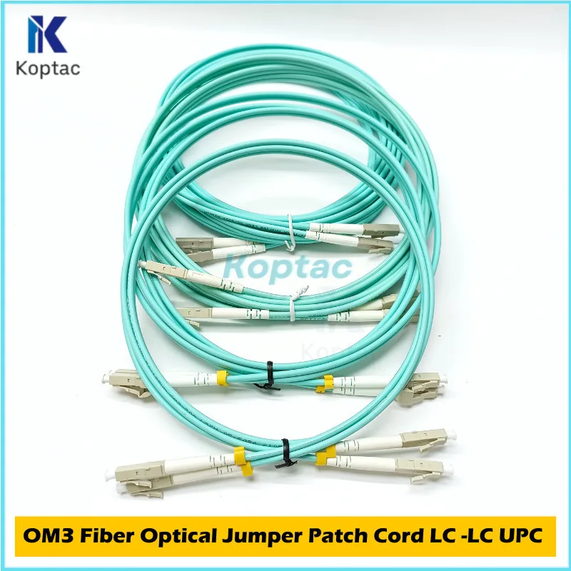 

10Pcs/Lot Optical Jumper Patch Cord LC UPC-LC UPC Multi-Mode OM3 Fiber Cable 2.0/3.0Mm Multimode Duplex LC-UPC 1M/2M/3M/5M FTTH