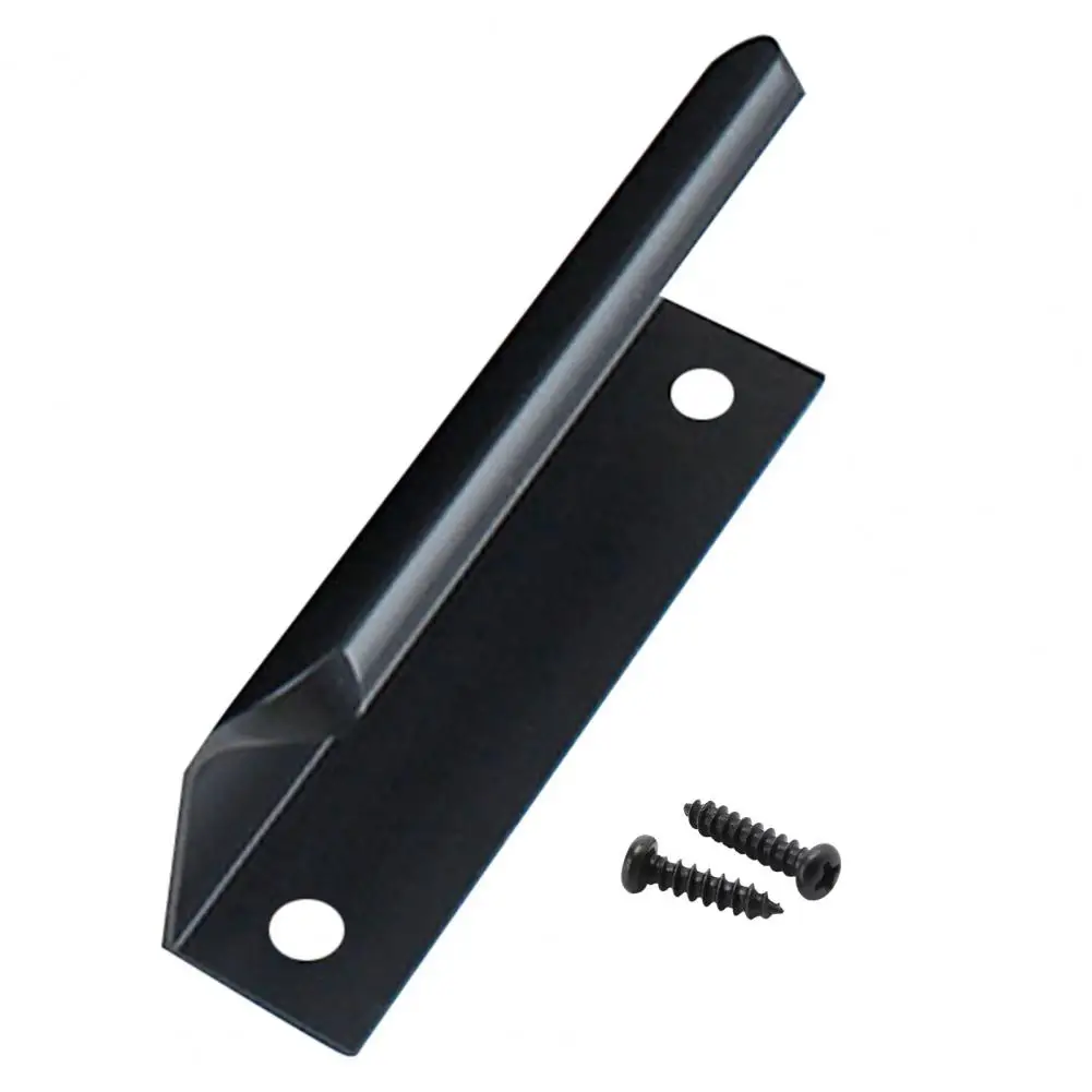 Durable Smooth Edge Ergonomic Finger Edge Pull Handle Modern Black Finger Edge Pull Furniture Handles with Screws