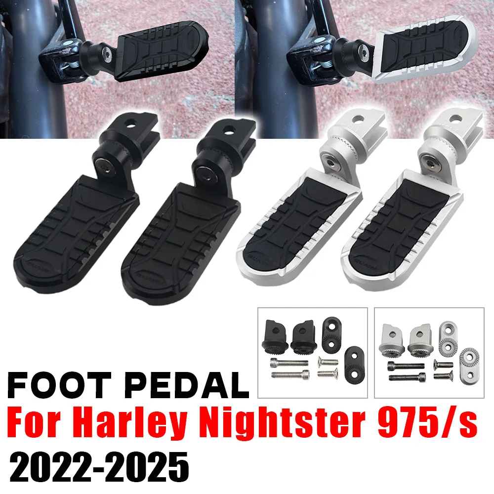

Для HARLEY NIGHTSTER 975 Nightster 975s 2022 2023 2024 2025 новые подножки регулируемые подставки для ног педали подножки детали мотоцикла