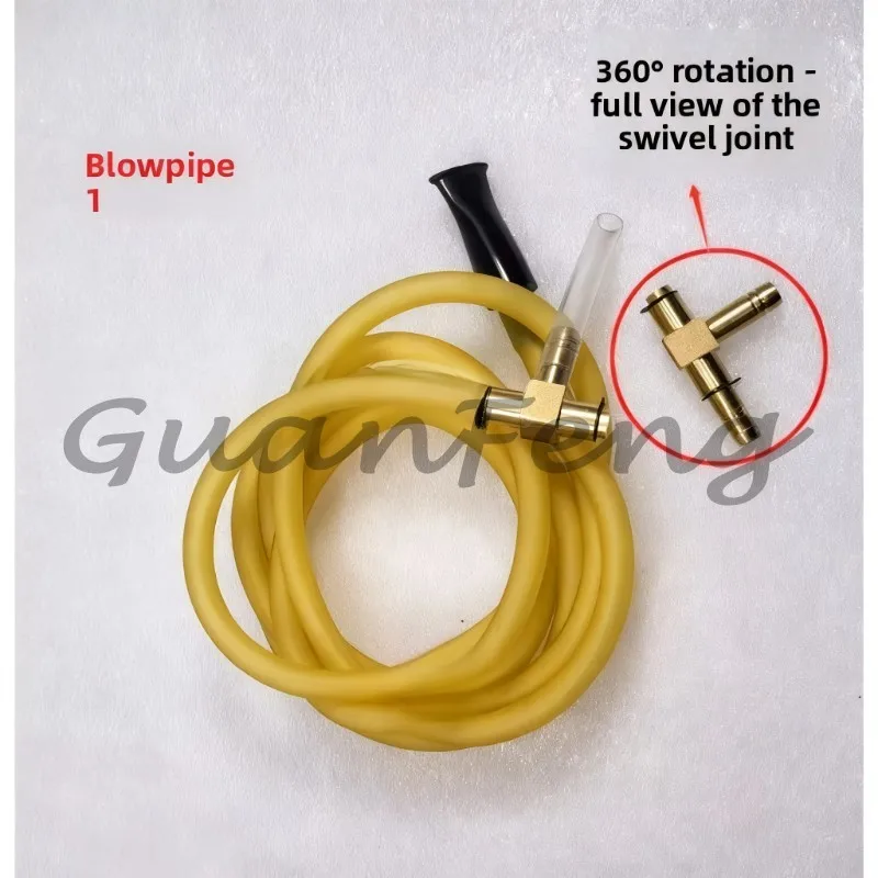 Thermoplastic Glass Blowing Pipe, Lamplighter Blowing Hose for Glass Craft Processing