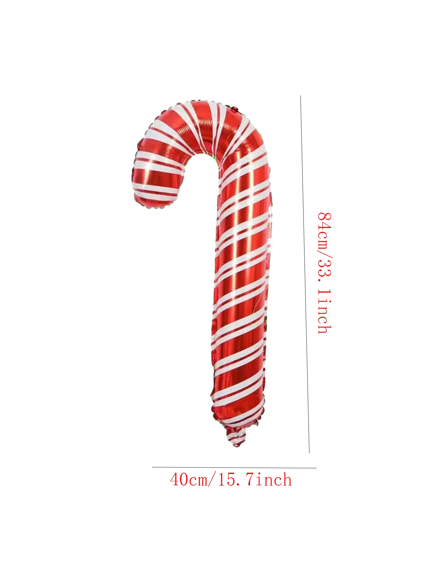 5 stücke 84 cm Große Rot Grün Weihnachten Stick Folien Ballons Weihnachten Krücke Ballon Weihnachten Dekorationen für hause Navidad 2026 – Detail 3