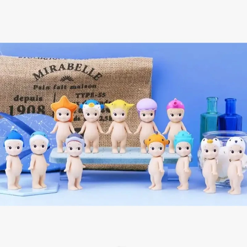 

Genuine Sonny Angel Ocean Series Blind Box Trendy Figurine New Version Old Version Handmade Collectables Fans Customize Gift