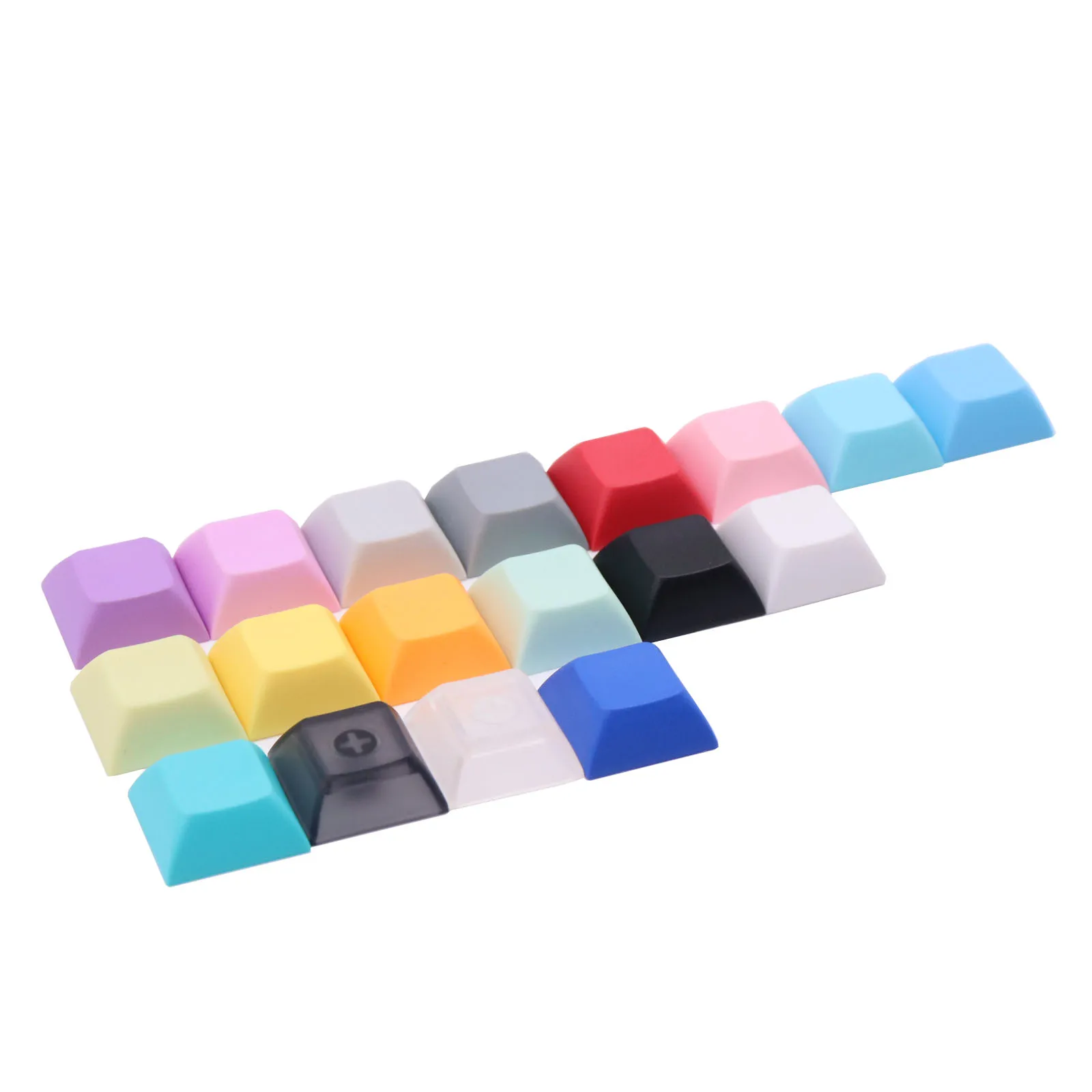 10 PCS DSA Blank 1u 1.4mm PBT Mechanical Keyboard Keycap Short Ball Keycap Pink Blue Black White For MX Switch
