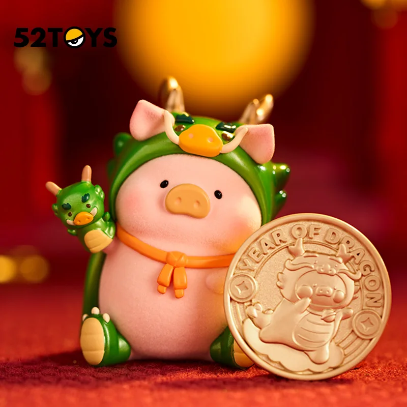 

52Toys Lulu Pig Piggy Dragon Year Limited Elevator Original Figure Cute Doll Kawaii Model Gift