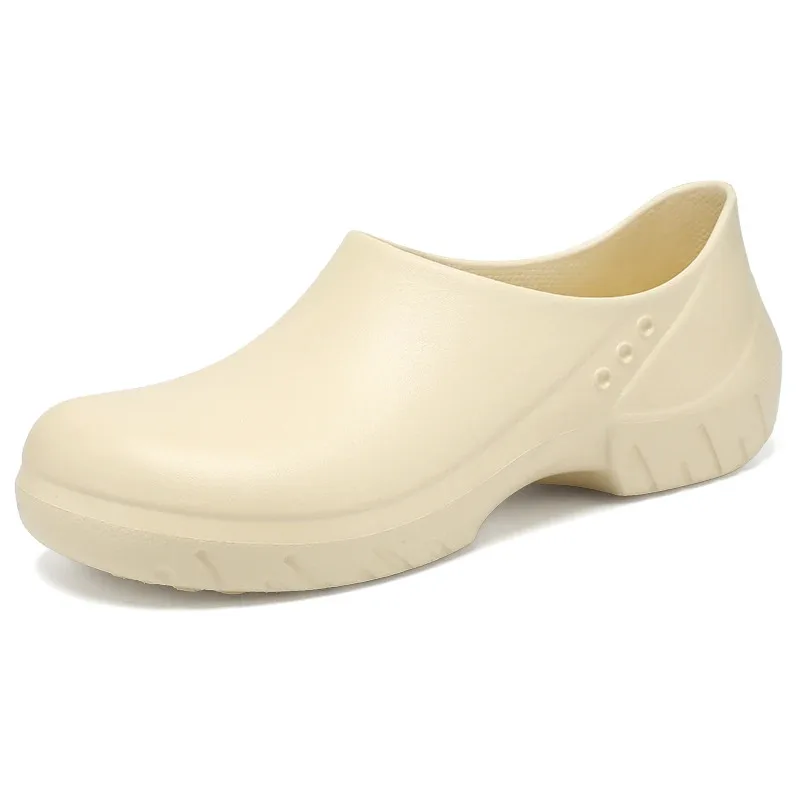 Zapatillas de deporte informales, zapatos de trabajo informales para hombre y mujer, Botas de lluvia, zapatos de trabajo ligeros impermeables a prueba de aceite, zapatos de chef, zapatos de pareja