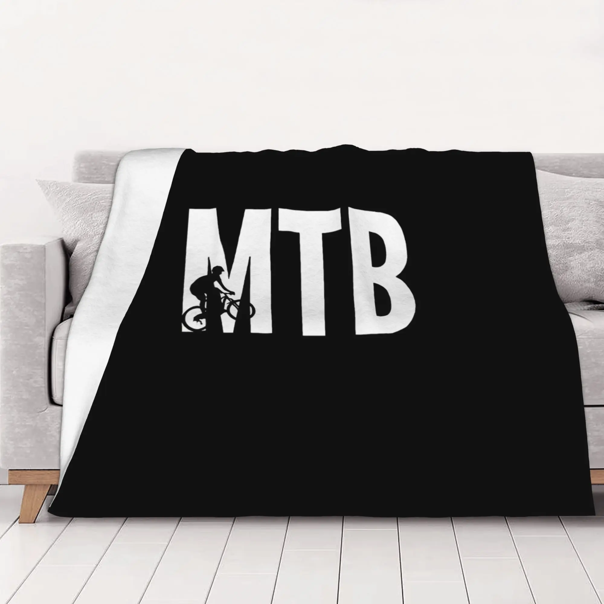 1PC Mountain Biking Life MTB Mountain Bike MTB home room decorations Winter Blankets for Adults Bedding Home Interior Sofa Knee