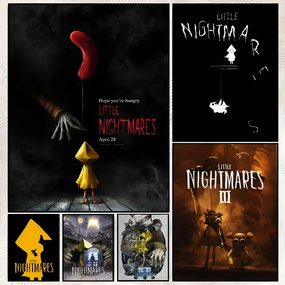 Game L-Little Nightmares Poster Vintage PP Paper Wall Art Home Decor Print for Bedroom Living Room Aesthetic Gift