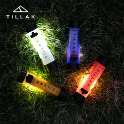 TILLAK LED Pocket Hat Clip Flashlight Portable Long Life Rechargeable Clip-on Flashlight Outdoor Camping Ambient Lighting