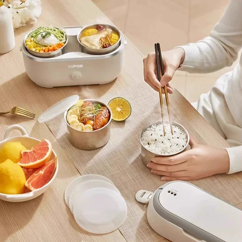 Heating lunch box can be plugged in for office workers to keep warm electric steaming self-heating lunch box portable lazy