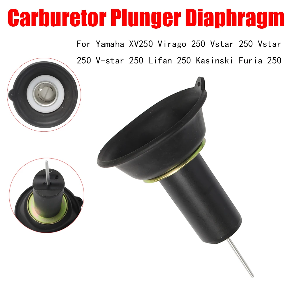 Carburetor Plunger Film Vacuum Needle For Yamaha XV250 Virago 250 Vstar 250 Vstar 250 V-star 250 Lifan 250 Kasinski Furia 250