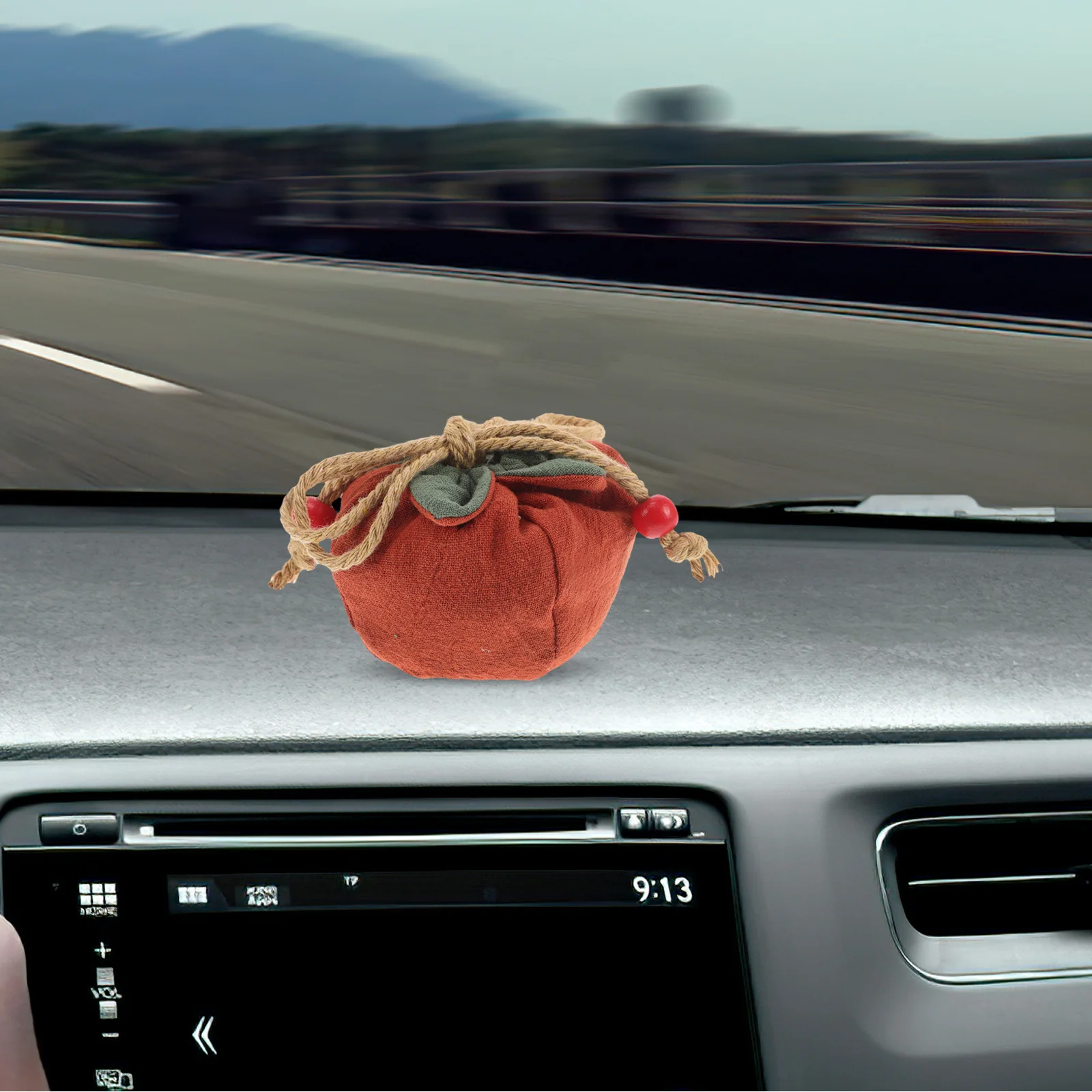 중국 실크 브로케이드 파우치 펜던트 오마모리 부적 자동차 액세서리 풍수 행운 선물 가을 시골풍 장식