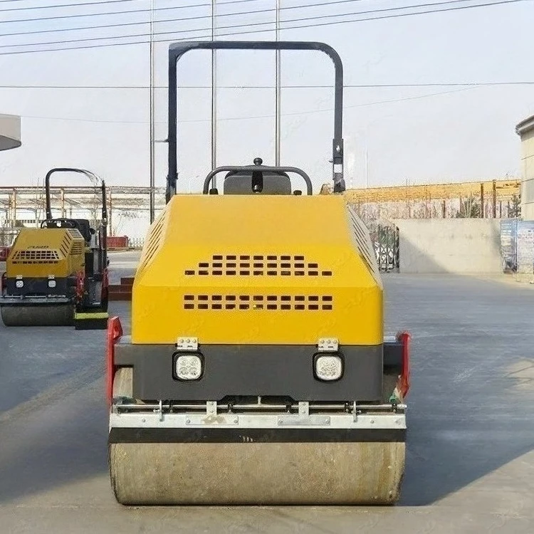 Máquinas de construção passeio novo da vibração do compactador do pavimento de 2,5 toneladas no mini rolo de vapor