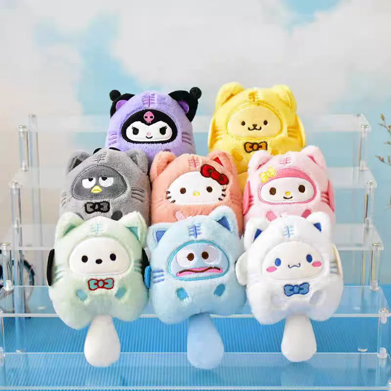 سانريو مرحبا كيتي الرسوم المتحركة الأجهزة الطرفية عروسة كارتون لطيف أفخم المحمولة الديكور المفاتيح الفتيات الهدايا