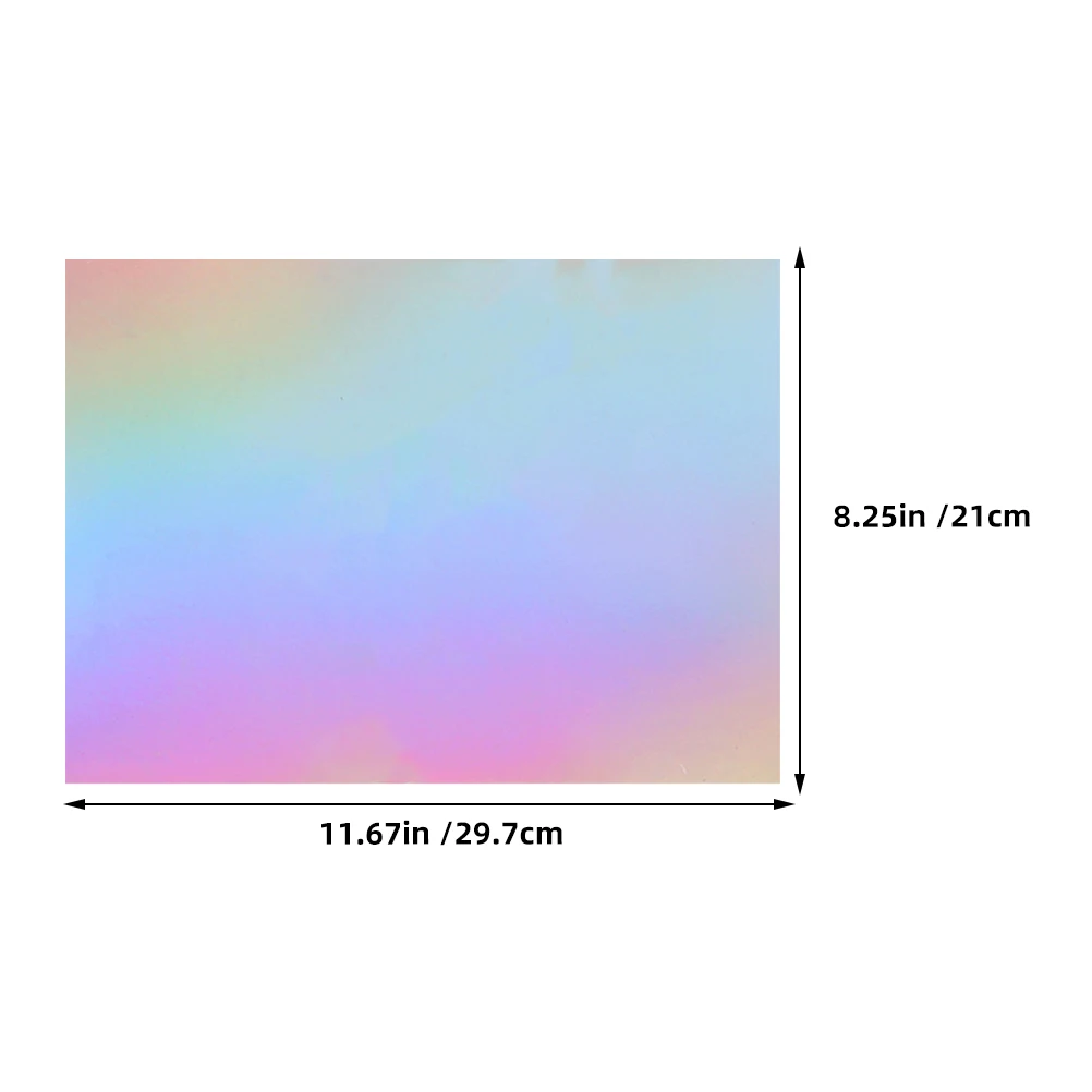 60 قطعة من ورق البطاقات المعدني المجسم A4 صفائح احباط قزحي الألوان DIY بها بنفسك ورق الحرف سجل القصاصات لوازم صنع البطاقات