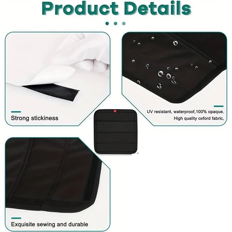 

1pc Caravan Skylight Sunshade 41x41cm Foldable RV Roof Aluminum Film Reflective Shading Pad Camper Accessorie Insulated Sunshade