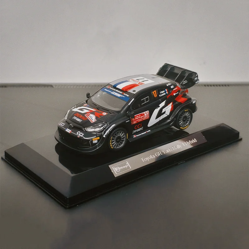 New In Stock Bburago 1:43 Toyota Gr Yaris Rally 1 Hybrid #17