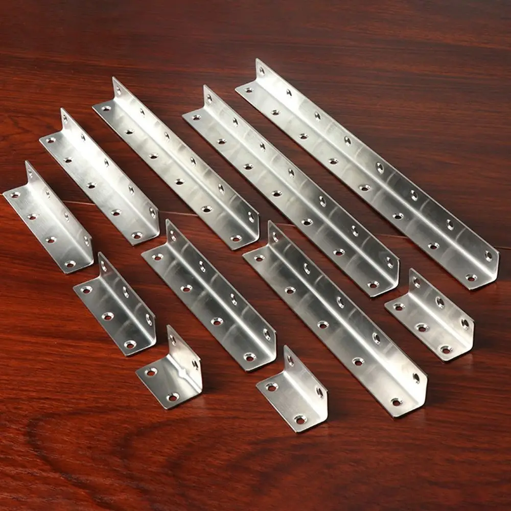 Reinforcement Stainless Steel Angle Corner Code L Shape Thicken Extended Brackets Stand 90 Degree Furniture Hardware