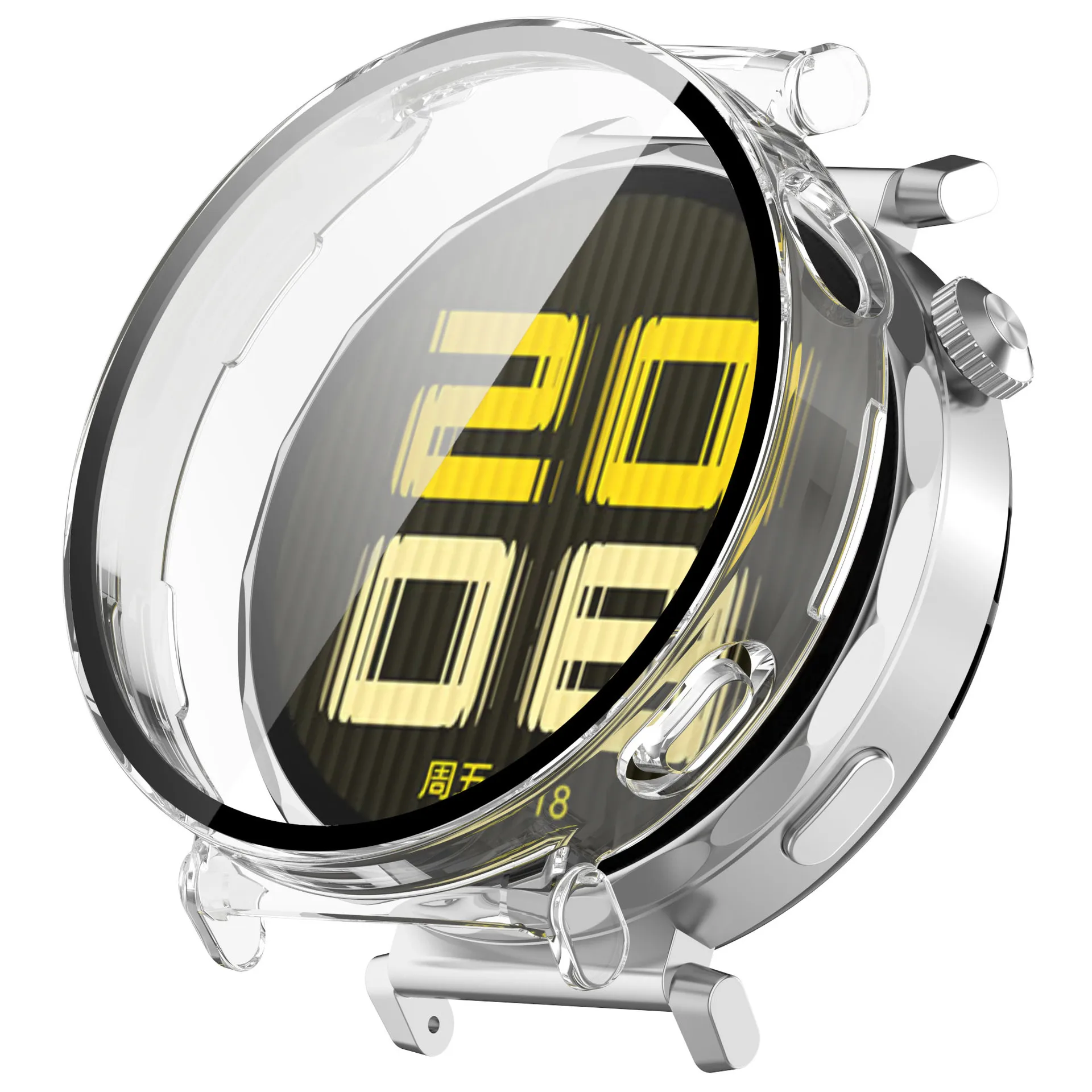 Protector de pantalla de vidrio para Huawei Watch GT 5/4, carcasa de borde duro, accesorios de cubierta protectora, 46mm, GT5 Pro, 42mm, GT4, 41mm