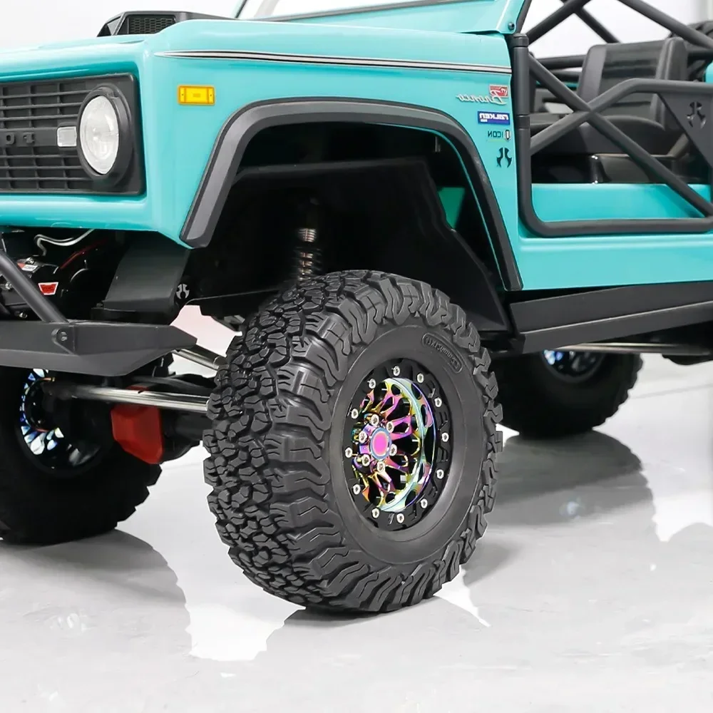 2.2 นิ้วโลหะ Electroplating สีสันล้อ Hub สําหรับ SCX10 TRX4 90046 Crawler Rc รถอุปกรณ์เสริม