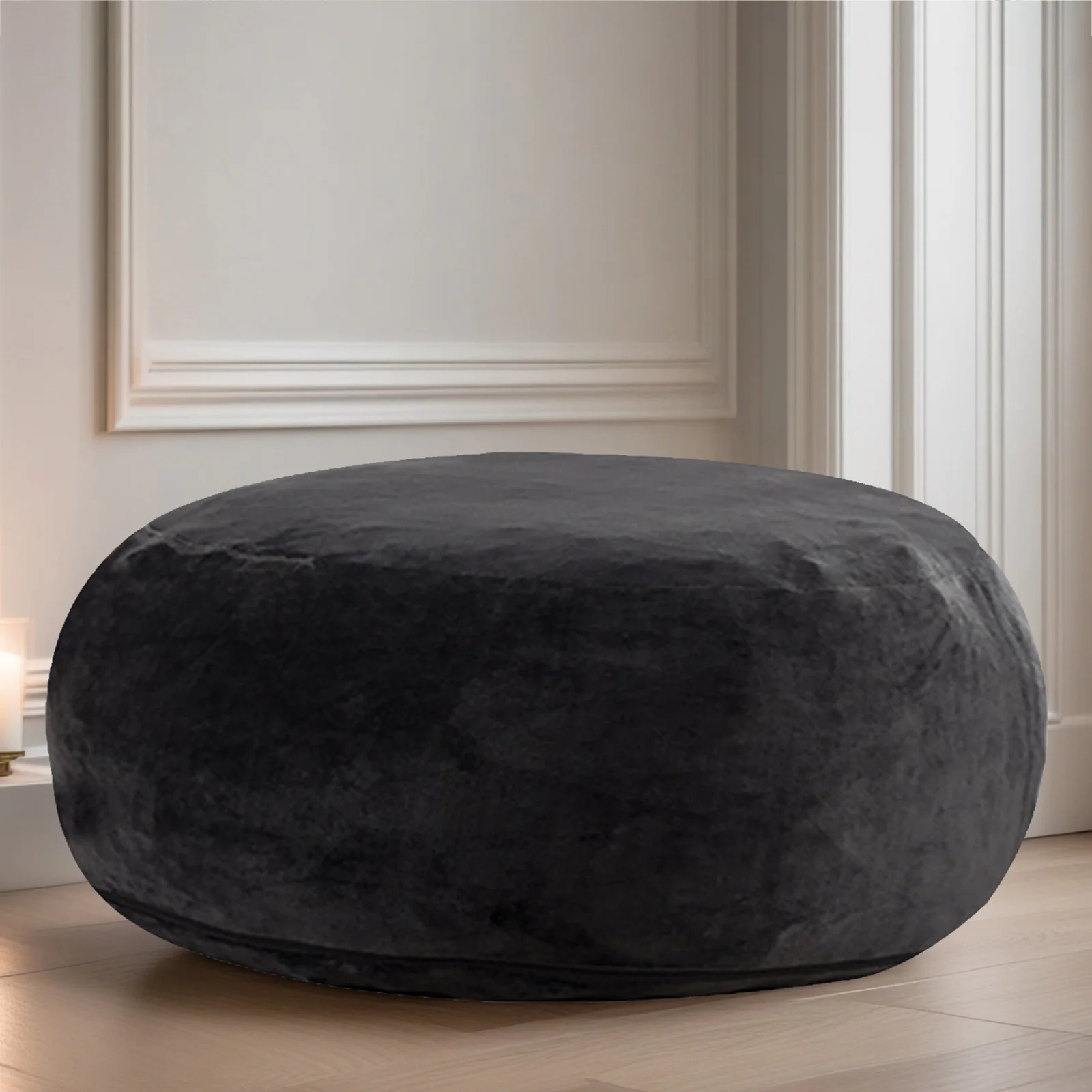 Replacement Bean Bag Chair Cover, Soft Washable Sofa Slipcover for Bean Bag Couch, No Filler