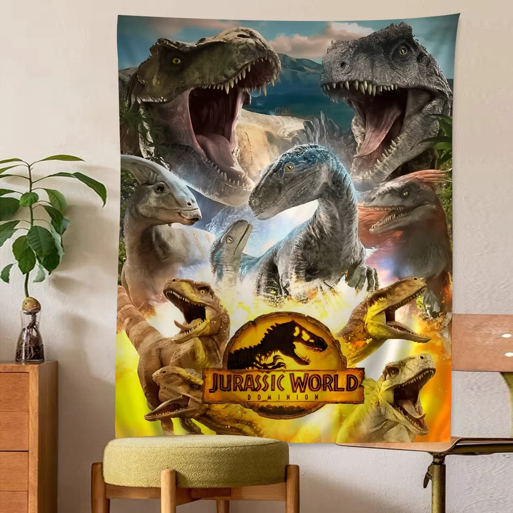 J-Jurassic W-World D-DominionWall Tapestry Bohemian Wall Tapestries Mandala Wall Hanging Home Decor