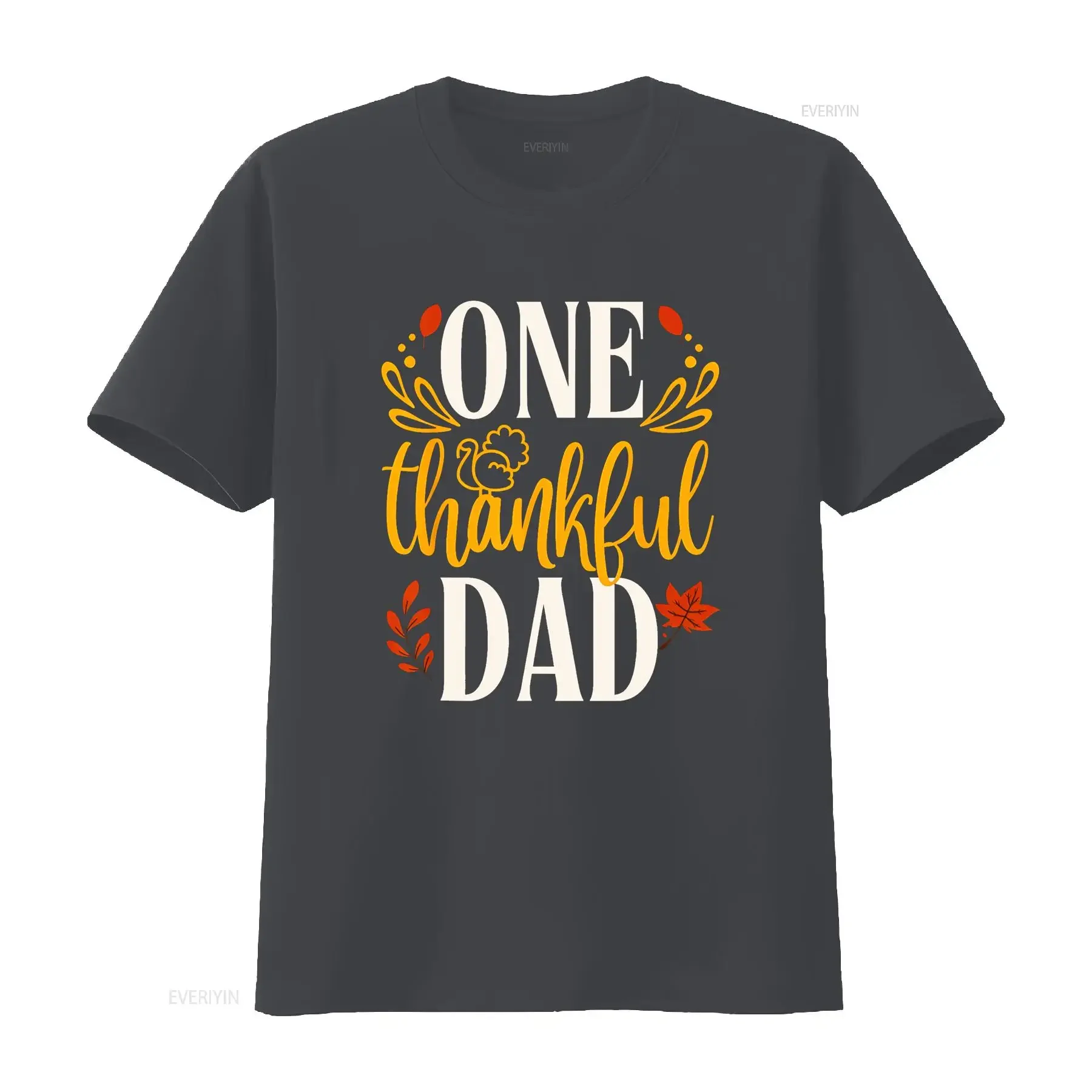 تي شيرت واحد متطابق لعيد الشكر للأب لعيد الشكر، تي شيرت عتيق مغسول من أوم ملابس الشارع الشهير، ملابس أنيقة قليلاً #4