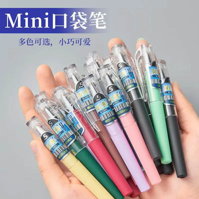 

100Pcs Pocket Pen Mini Gel Pen Gift Portable Small Quick-drying Writing Signature Pen School Office Supplies Stationery